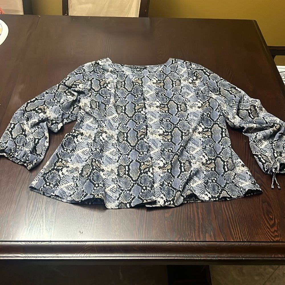 Zac & Rachel Button Up Blouse Size XL